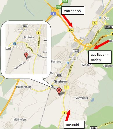 Lageplan der Schule (OpenStreetMap)
